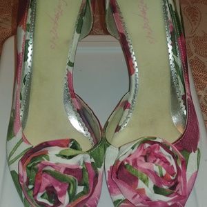 Floral purse and heels set
